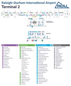 Raleigh–Durham International Airport Map