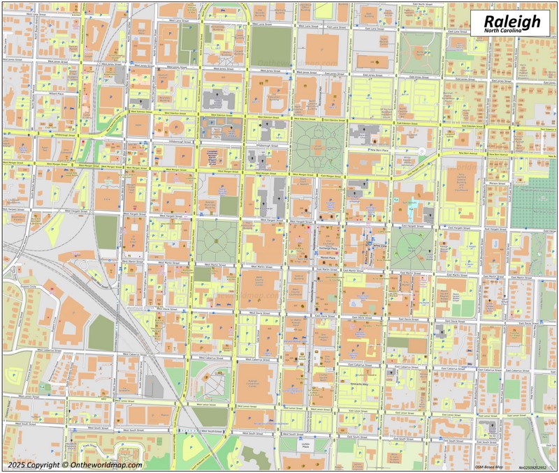 Downtown Raleigh Map