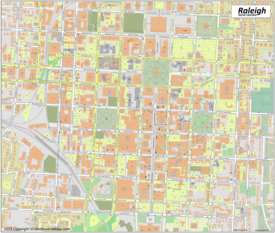 Downtown Raleigh Map