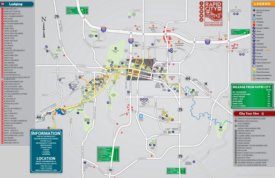 Rapid City hotels and sightseeings map