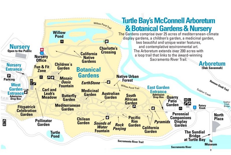 McConnell Arboretum and Botanical Gardens Map