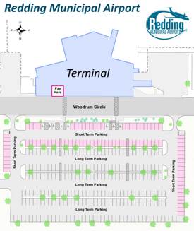Redding Municipal Airport Map