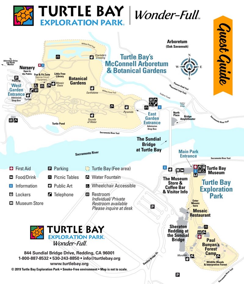 Turtle Bay Exploration Park Attractions Map