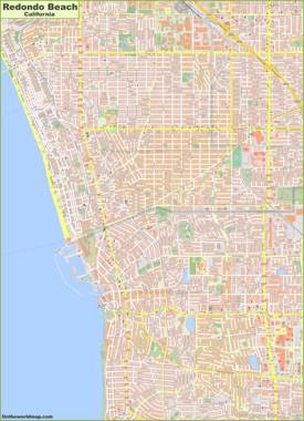Detailed Map of Redondo Beach