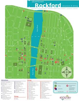 Rockford Attractions And Dining Map