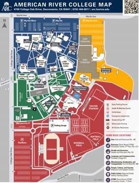 American River College Campus Map