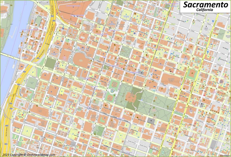 Downtown Sacramento Map