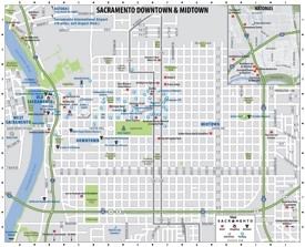 Detailed map of Downtown Sacramento
