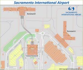 Sacramento International Airport Maps