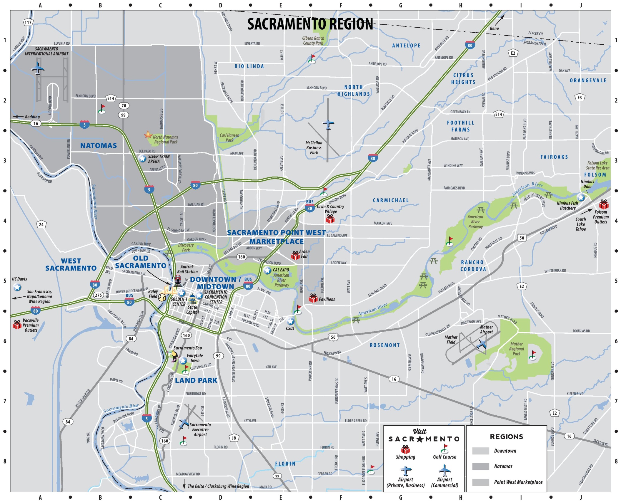 Sacramento rub maps