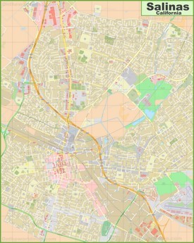 Large detailed map of Salinas
