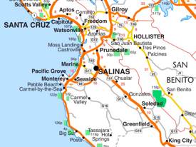Salinas Area Road Map