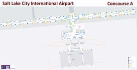 Salt Lake City Airport Concourse A Map