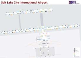 Salt Lake City Airport Map
