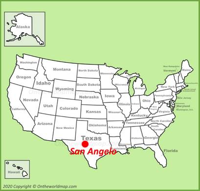 San Angelo Location Map