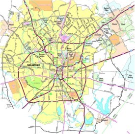 San Antonio road map