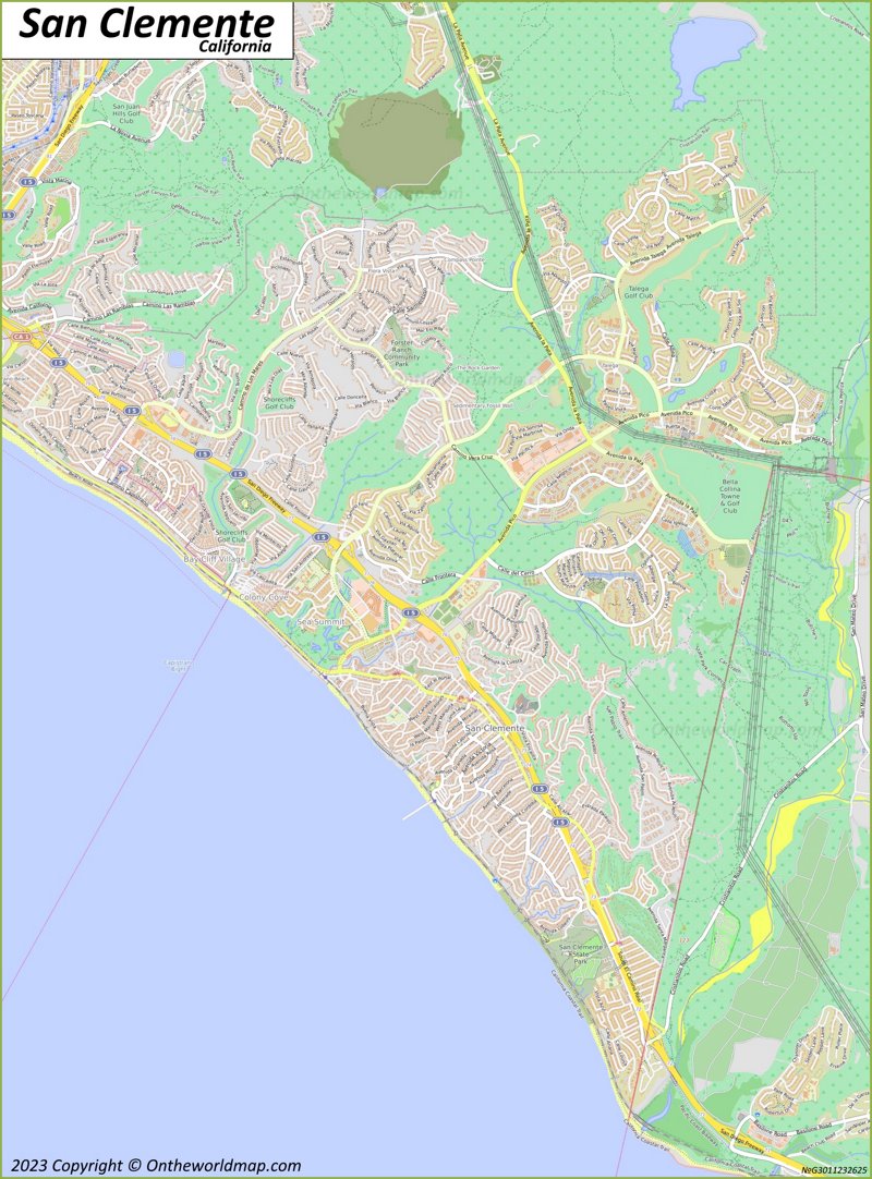 Map of San Clemente