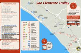 San Clemente Trolley Map