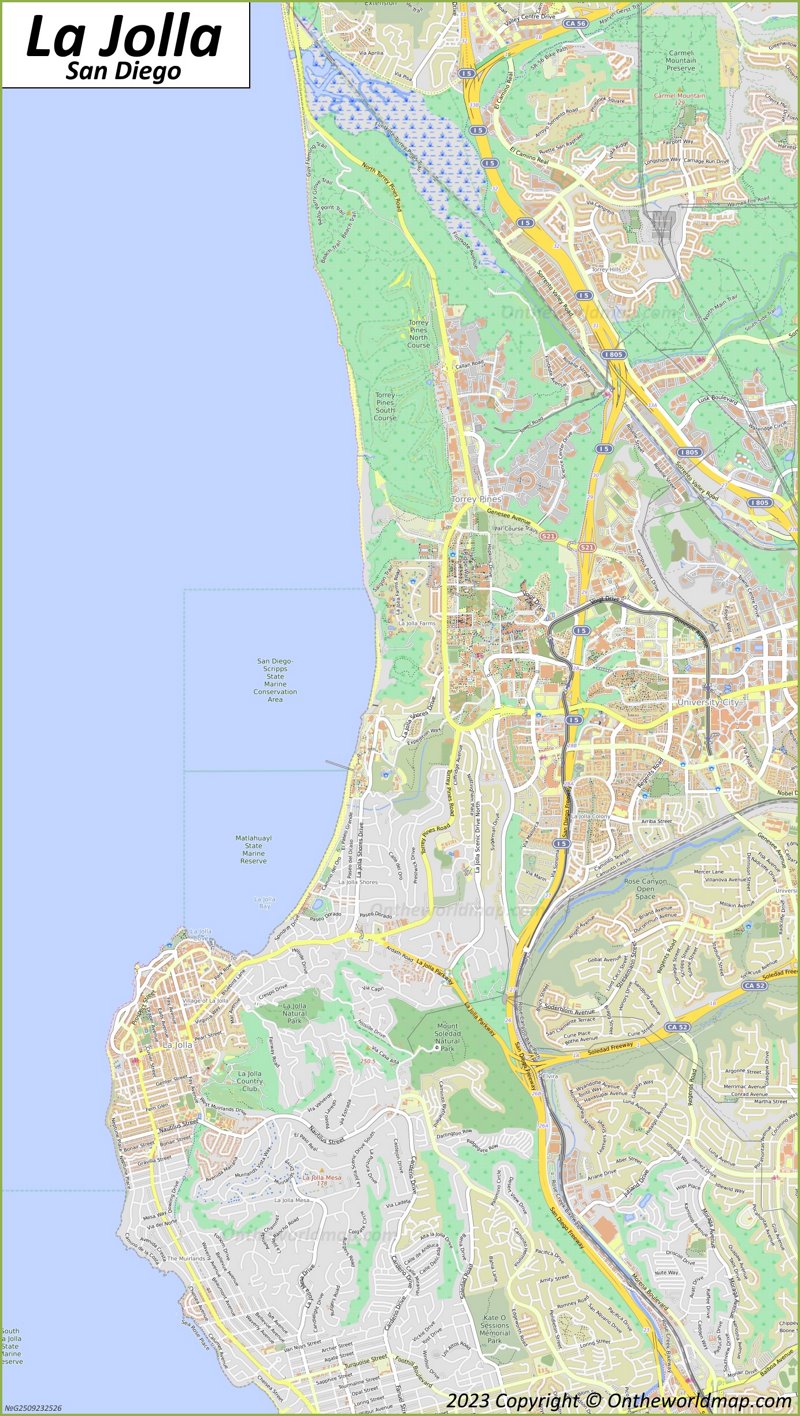 La Jolla Map