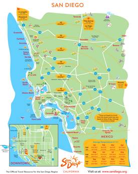 San Diego Driving Distances Map