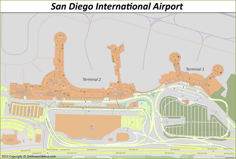 San Diego International Airport Map