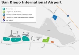 San Diego International Airport map