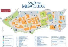 San Diego Mesa College Campus Map