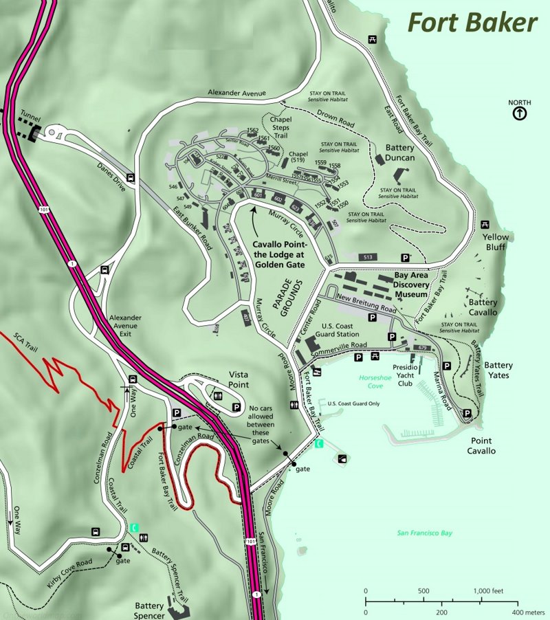 Fort Baker Map