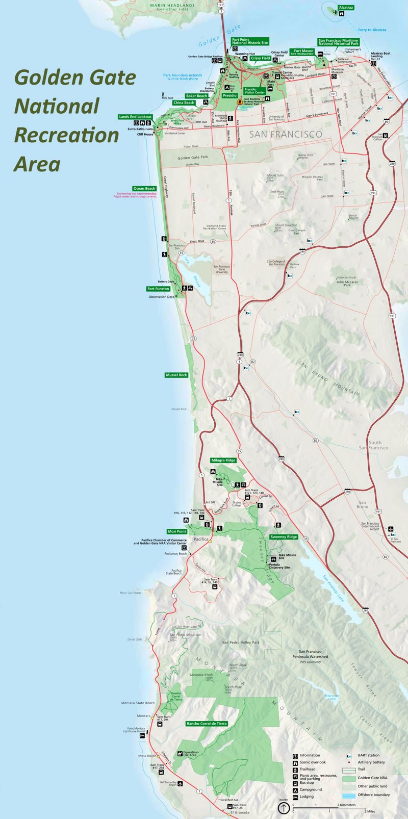 Golden Gate National Recreation Area Map