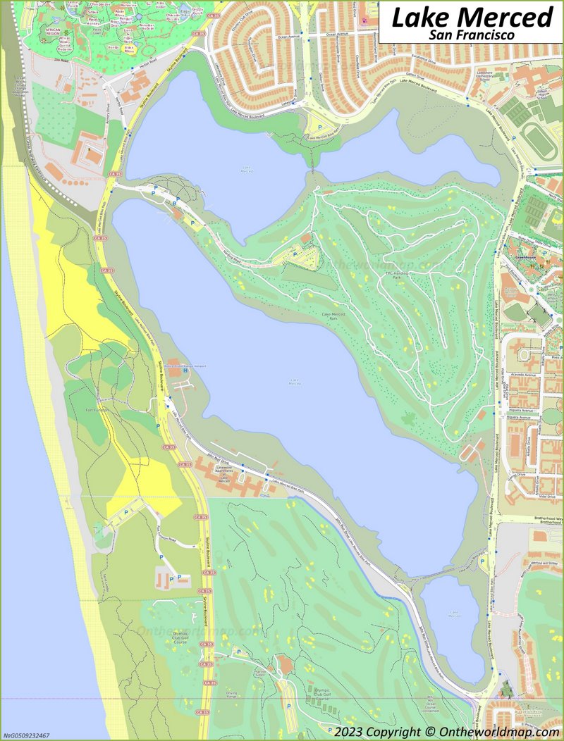Lake Merced Map