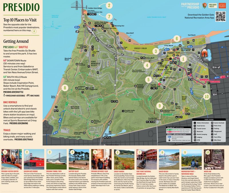 Presidio Attractions Map