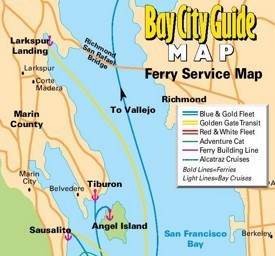 San Francisco Ferry Map
