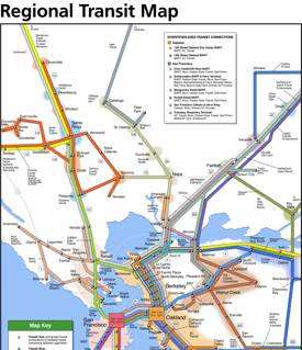 San Francisco Regional Transit Map
