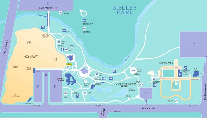 Kelley Park Tourist Map