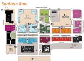 Santana Row Map