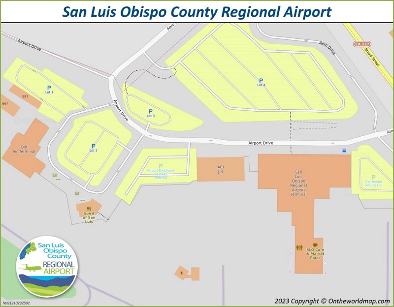 San Luis Obispo County Regional Airport Map