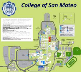 College of San Mateo Campus Map