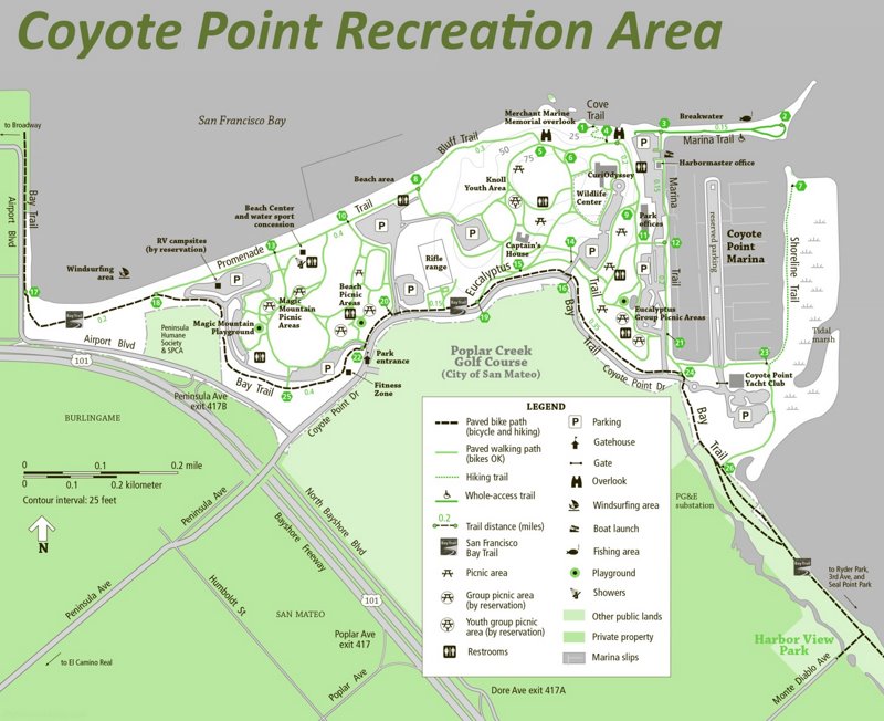 Coyote Point Recreation Area Map