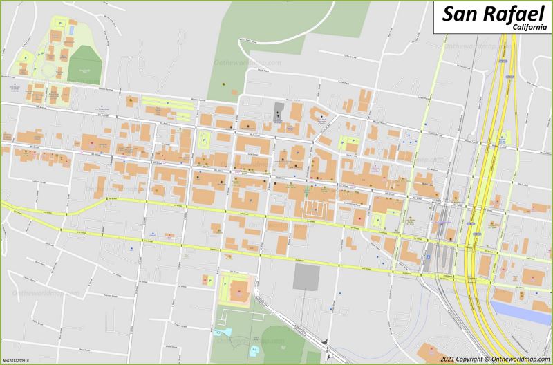 Downtown San Rafael Map