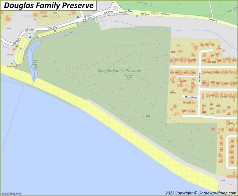 Douglas Family Preserve Map