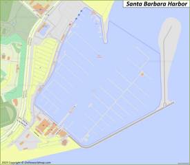 Santa Barbara Harbor Map