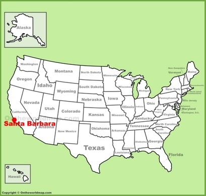 Santa Barbara Location Map