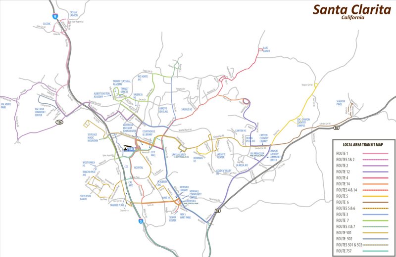Santa Clarita Transit Map
