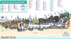 Santa Cruz Beach Boardwalk Attractions Map