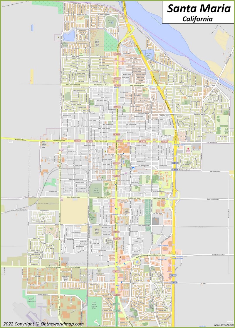 Map of Santa Maria