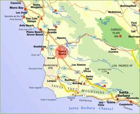 Santa Maria Area Tourist Map