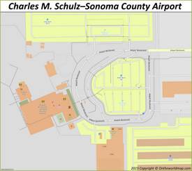 Charles M. Schulz–Sonoma County Airport Map