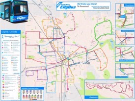 Santa Rosa transport map