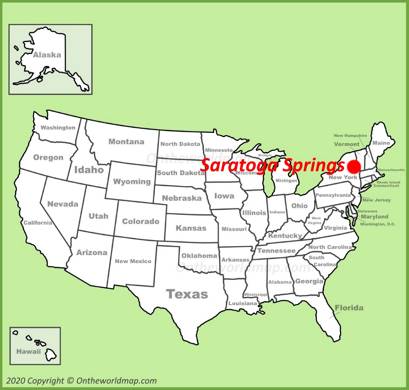 Saratoga Springs Location Map