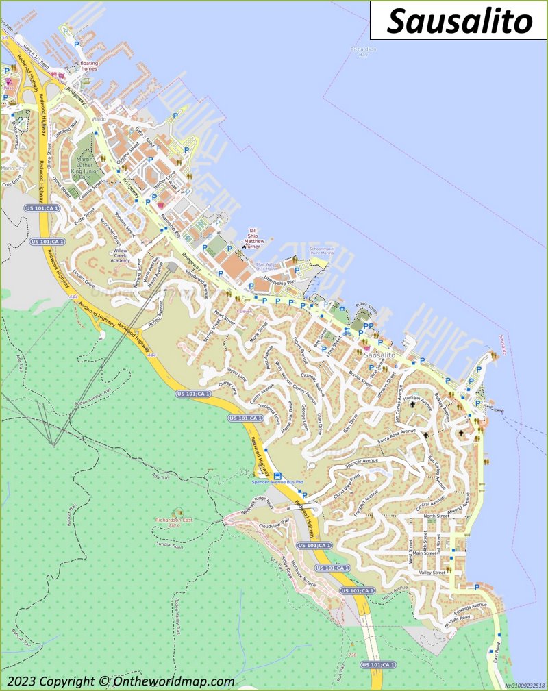 Map of Sausalito